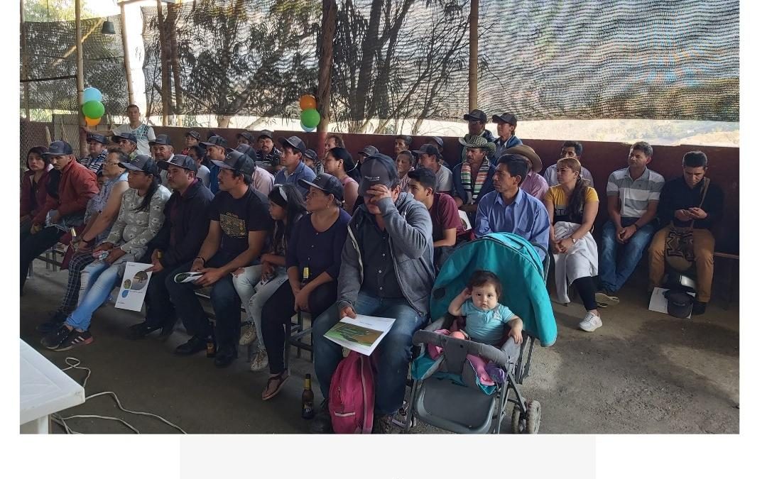 Capacitación de portafolio Avgust a pequeños agricultores del municipio de Ubaque, Cundinamarca.
